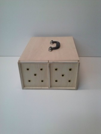 Transportin 4 palomas en madera de primera calidad barnizados. Precio:23´50€